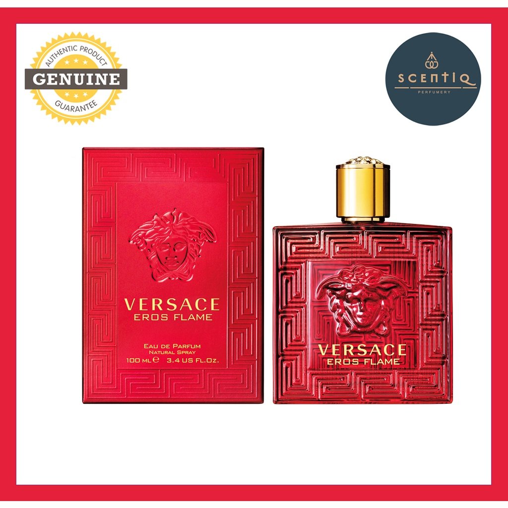 VERSACE EROS FLAME EDP 100ML- 8011003845354- 100% Authentic and Woody Spicy fragrance for men.